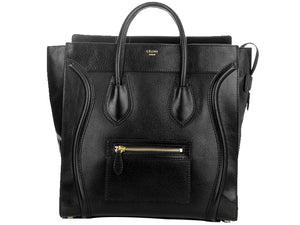 CELINE LUGGAGE MEDIUM TOTE IN CALFSKIN BLACK