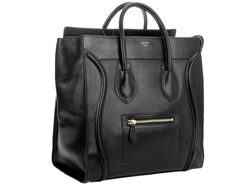 CELINE LUGGAGE MEDIUM TOTE IN CALFSKIN BLACK