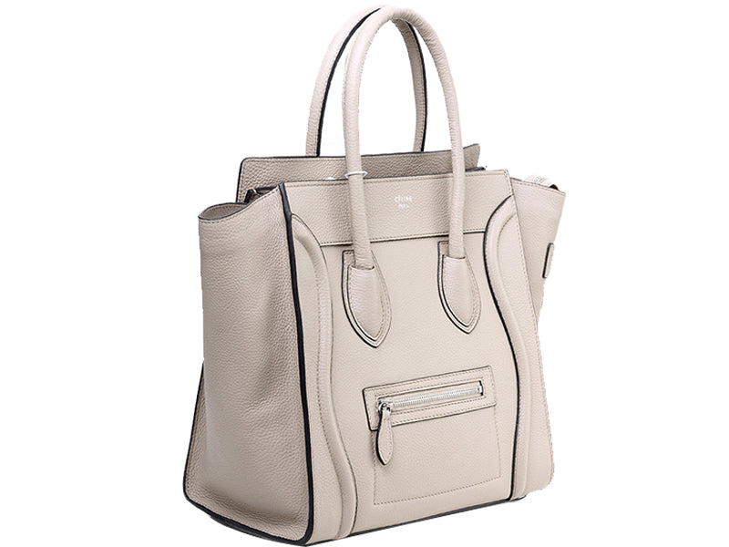 CELINE LUGGAGE MEDIUM TOTE IN CALFSKIN LIGHT KHAKI