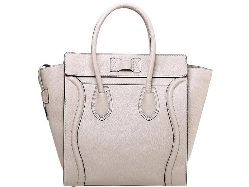 CELINE LUGGAGE MEDIUM TOTE IN CALFSKIN LIGHT KHAKI