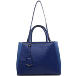 FENDI 2JOURS CALFSKIN TOTE BAG BLUE