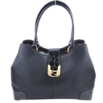 FENDI CHAMELEON LEATHER TOTE BLACK