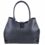 FENDI CHAMELEON LEATHER TOTE BLACK