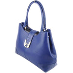 FENDI CHAMELEON LEATHER TOTE BLUE