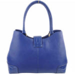 FENDI CHAMELEON LEATHER TOTE BLUE