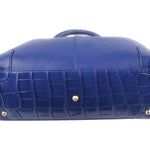 FENDI CHAMELEON LEATHER TOTE BLUE