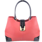 FENDI CHAMELEON LEATHER TOTE RED