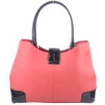 FENDI CHAMELEON LEATHER TOTE RED