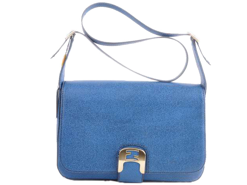 FENDI CHAMELEON SHOULDER BAG BLUE