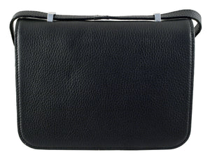 HERMES CONSTANCE 23 SINGLE SHOULDER BAG TOGO LEATHER BLACK