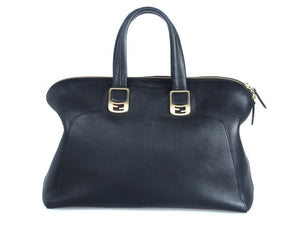 SPRING SUMMER 2012 FENDI CHAMELEON CONVERTIBLE TOTE BLACK