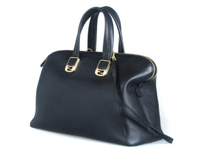 SPRING SUMMER 2012 FENDI CHAMELEON CONVERTIBLE TOTE BLACK