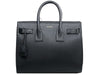 YVES SAINT LAURENT SAC DU JOUR TOTE IN ORIGINAL LEATHER BLACK