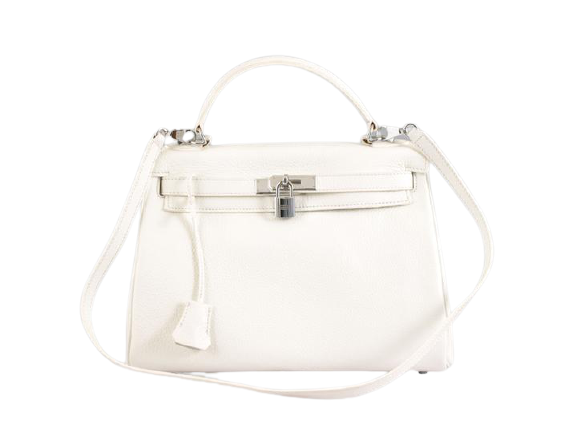 HERMES KELLY 32CM TOGO LEATHER CLEMENCE WHITE