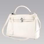 HERMES KELLY 32CM TOGO LEATHER CLEMENCE WHITE