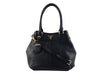 PRADA SHOULDER BAG SOFT CALF LEATHER BLACK