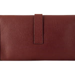 HERMES FLAP CLUTCH PURPLISH RED