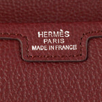 HERMES FLAP CLUTCH PURPLISH RED