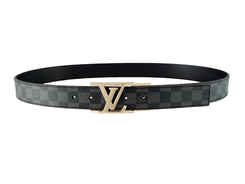 LV INITIALES DAMIER GRAPHITE BELT