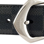 LV RIVETED DAMIER GRAPHITE BELT