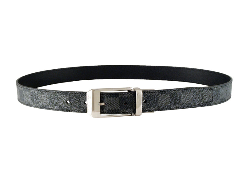 LV SEATTLE DAMIER GRAPHITE REVERSIBLE BELT