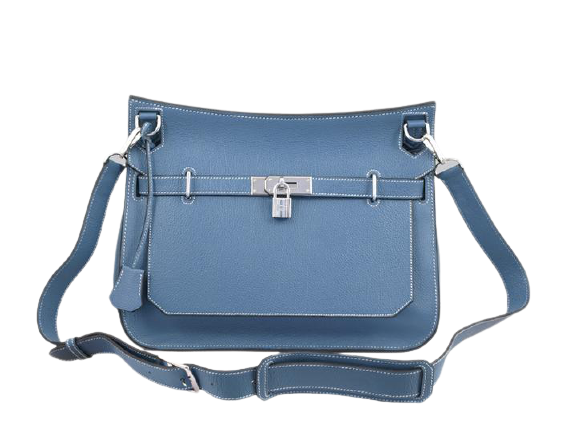 HERMES JYPSIERE 34 MESSENGER BAG CLEMENCE BLEU MARINE