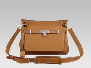 HERMES JYPSIERE 34 MESSENGER BAG CLEMENCE GOLD