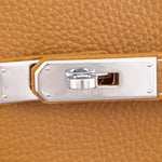 HERMES SO KELLY 22CM CLEMENCE BROWN GOLD