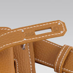 HERMES SO KELLY 22CM CLEMENCE BROWN GOLD