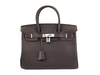 HERMES BIRKIN 30CM TOGO LEATHER CHOCOLATE WITH SILVER HARDWARE