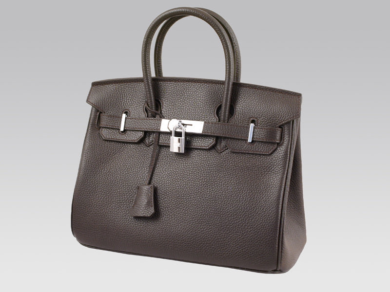 HERMES BIRKIN 30CM TOGO LEATHER CHOCOLATE WITH SILVER HARDWARE