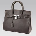 HERMES BIRKIN 30CM TOGO LEATHER CHOCOLATE WITH SILVER HARDWARE