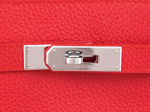 HERMES SO KELLY 22CM CLEMENCE RED