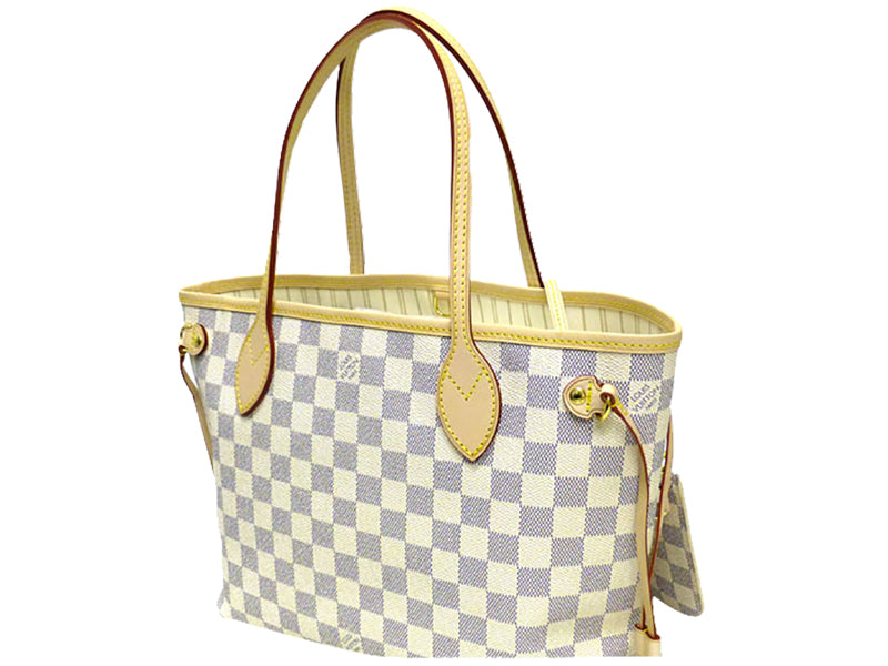 LV DAMIER AZUR NEO NEVERFULL PM BAG