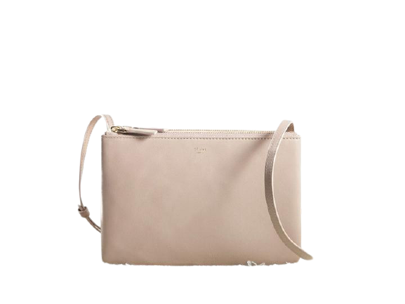 CELINE MINI TRIO CROSSBODY MESSENGER BAG GREY