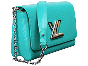 LV EPI LEATHER TWIST MM TURQUOISE