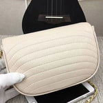 CHANEL LAMBSKIN FLAP BAG WHITE 3118A