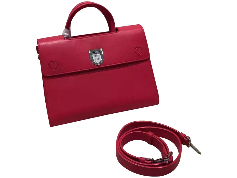 DIOR DIOREVER BAG NOISETTE PRESTIGE CALFSKIN RED