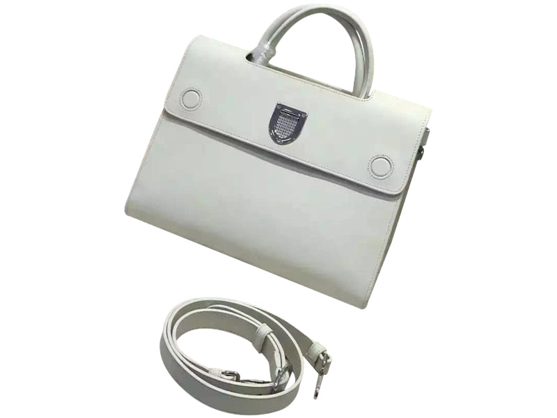 DIOR DIOREVER BAG NOISETTE PRESTIGE CALFSKIN WHITE