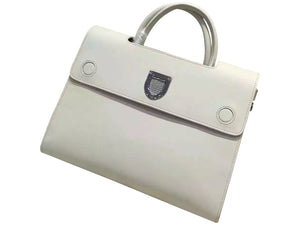 DIOR DIOREVER BAG NOISETTE PRESTIGE CALFSKIN WHITE