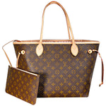 LOUIS VUITTON MONOGRAM CANVAS NEVERFULL MM ROSE BALLERINE