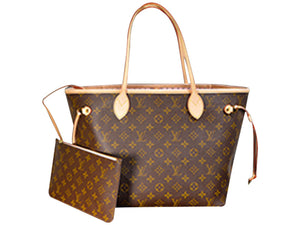 LOUIS VUITTON MONOGRAM CANVAS NEVERFULL MM ROSE BALLERINE