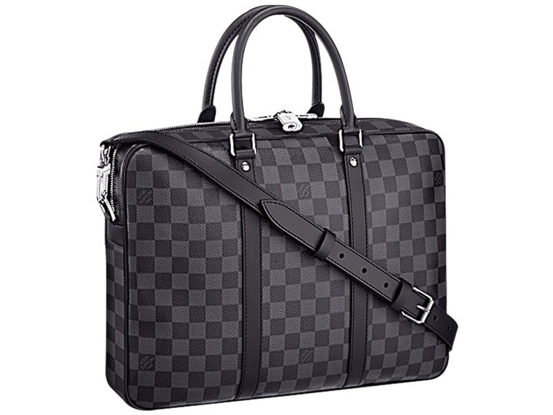 LOUIS VUITTON DAMIER GRAPHITE CANVAS PORTE -DOCUMENTS VOYAGE PM