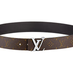 LOUIS VUITTON MONOGRAM CANVAS LV INITIALES 40MM REVERSIBLE BLACK