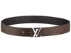 LOUIS VUITTON MONOGRAM CANVAS LV INITIALES 40MM REVERSIBLE BLACK