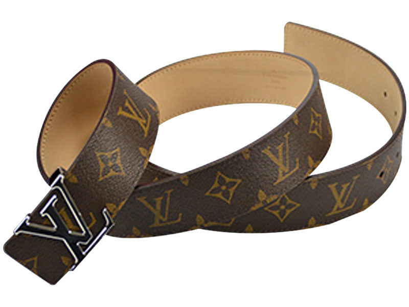 LOUIS VUITTON MONOGRAM CANVAS LV INITIALES 40MM SILVER