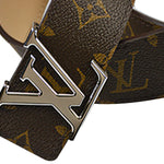 LOUIS VUITTON MONOGRAM CANVAS LV INITIALES 40MM SILVER