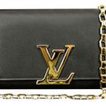 LOUIS VUITTON CHAIN LOUISE GM BLACK