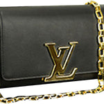 LOUIS VUITTON CHAIN LOUISE GM BLACK