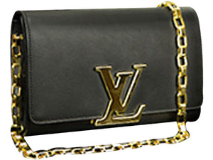 LOUIS VUITTON CHAIN LOUISE GM BLACK